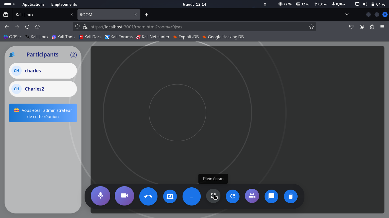 Liste des participants